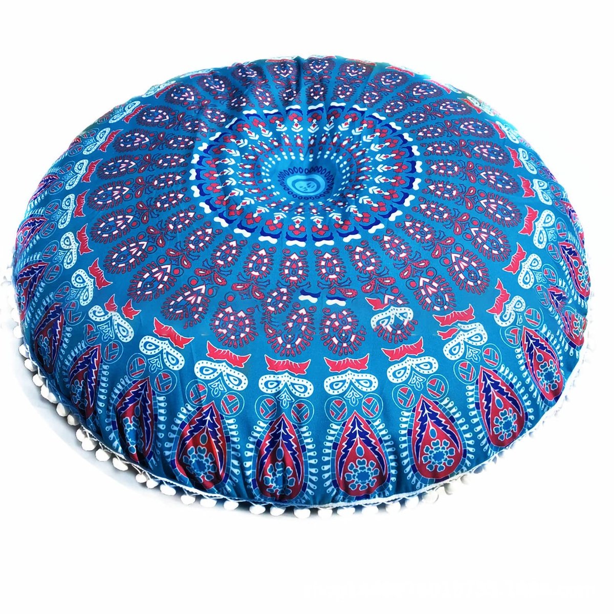 Cosensi- Kussenhoes 80 cm - Ronde Kussenhoes - Vloerkussenhoes - Katoenen Hoes - Comfortabele Woondecoratie - Betrouwbare Bescherming - Vloerkussen