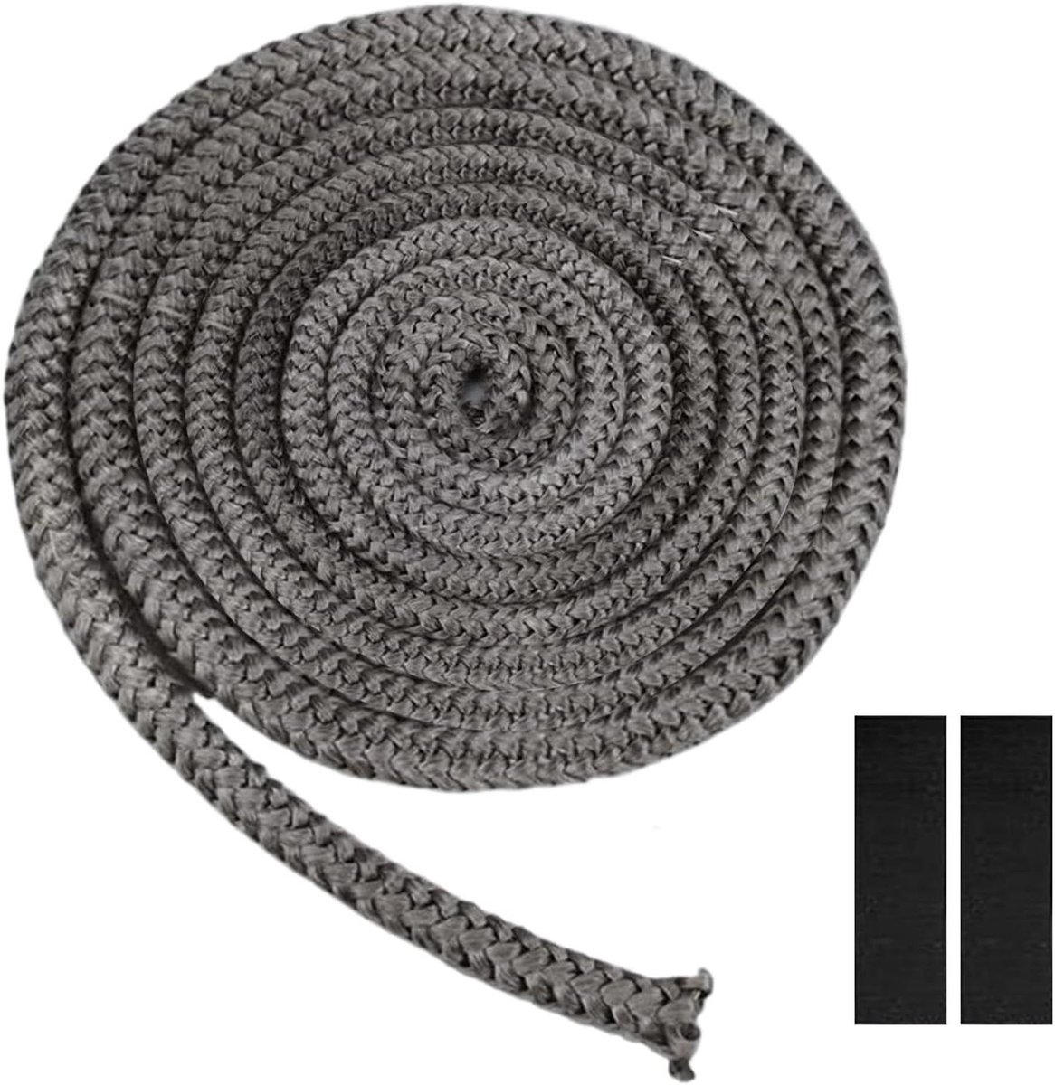 Holzgasket - Open haarddeur afdichting isolatie afdichting | 2 meter houtkachel pakkingen touw | Hoge temperatuurbestendige flexibele afdichtmiddel voor open haard oven pijp vuurgrill