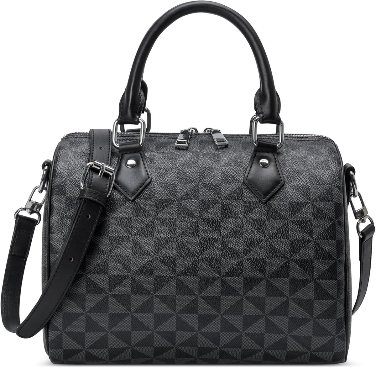 Elegante Dames Handtas met Vintage Print - Crossbody en Schoudertas