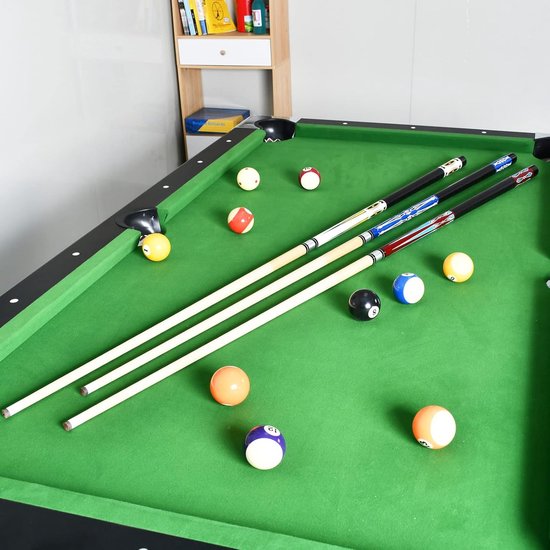 Set van 2 biljartkeu's van esdoorn met linnen coating - 147,3 cm — afbeelding 2