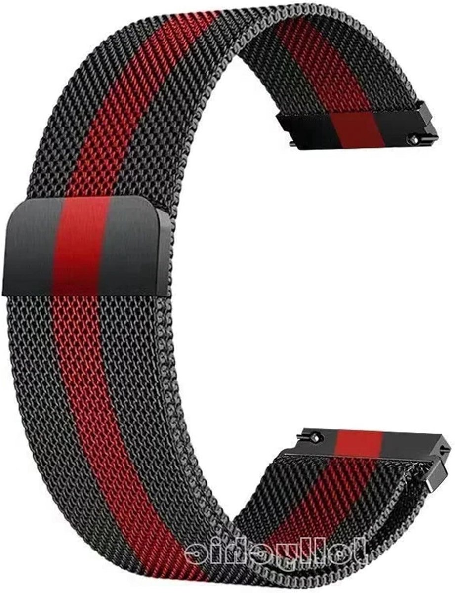 Metalen Horlogeband - RVS Armband - Dagelijks Gebruik - Veilig Sluitsysteem - 20/22 mm - Zilver