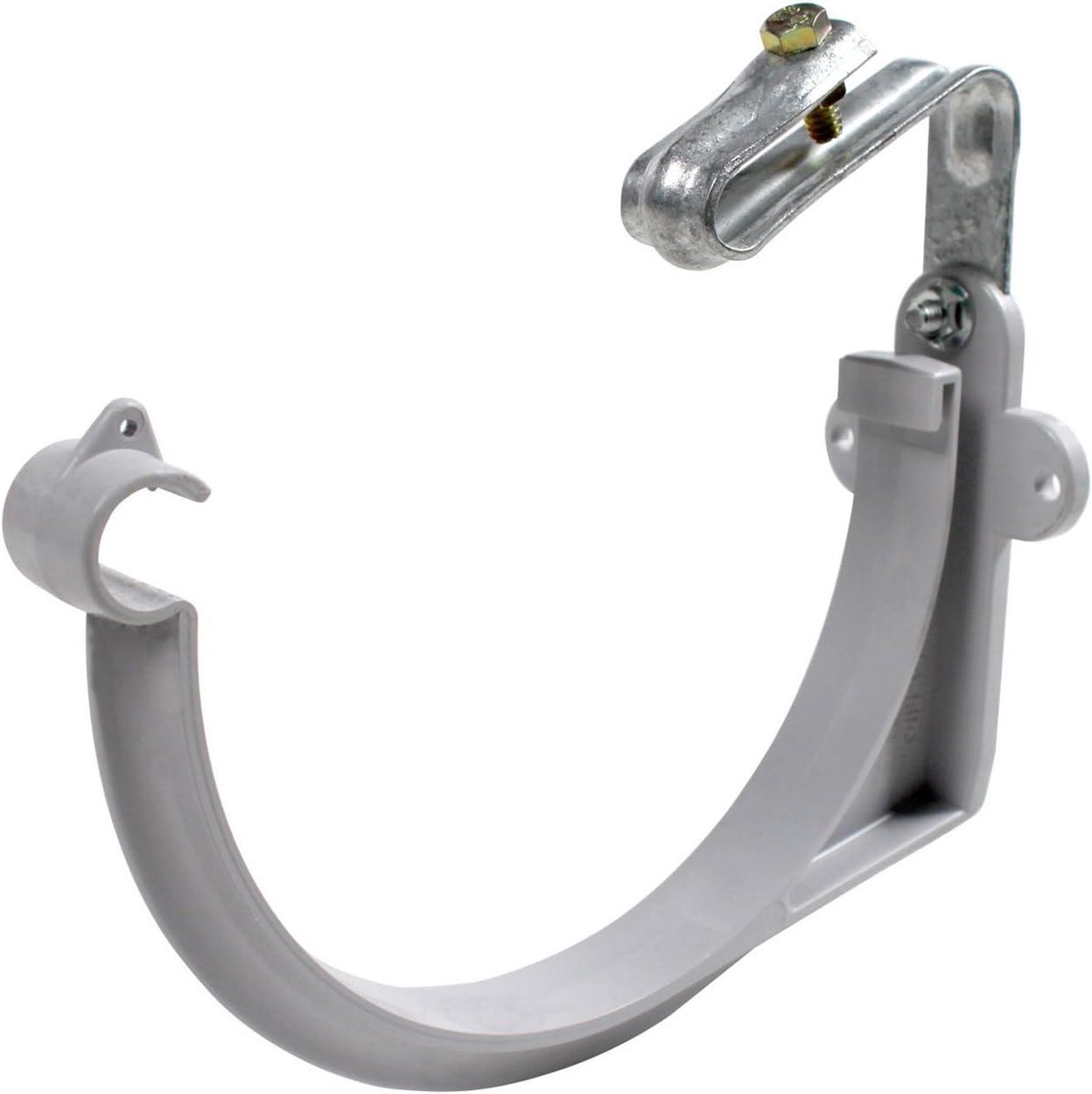 Dakgoot PVC - Halfrond Goot - Waterafvoer Dak - Voorgemonteerde Beugel - 25 mm - Grijs