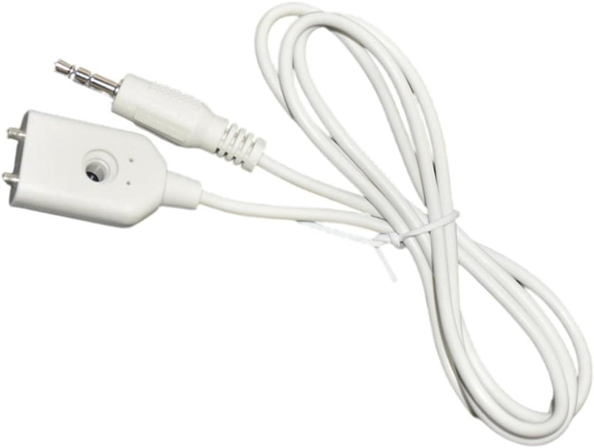 Waterlekkage Alarm - Lek Sensor - Waterschade Voorkomen - Roestvrijstalen Sonde - 3.5mm Draad - Wit