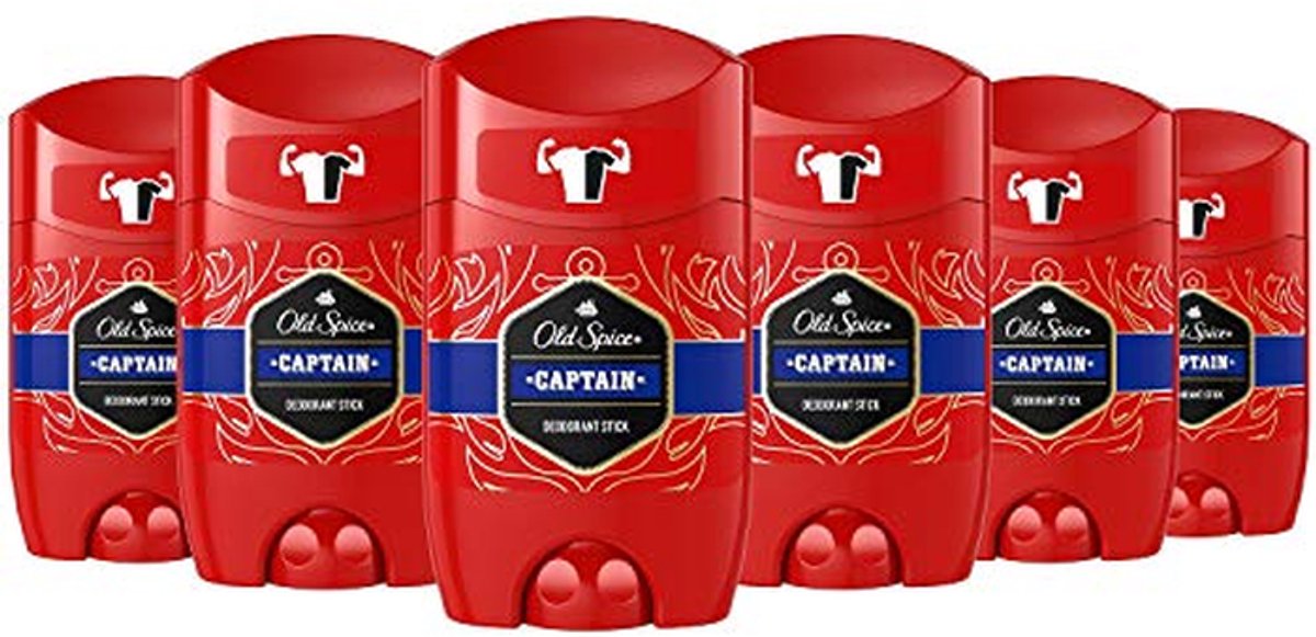 Deodorantstick voor mannen met langdurige bescherming en aangename geur, 50 ml - 6 stuks