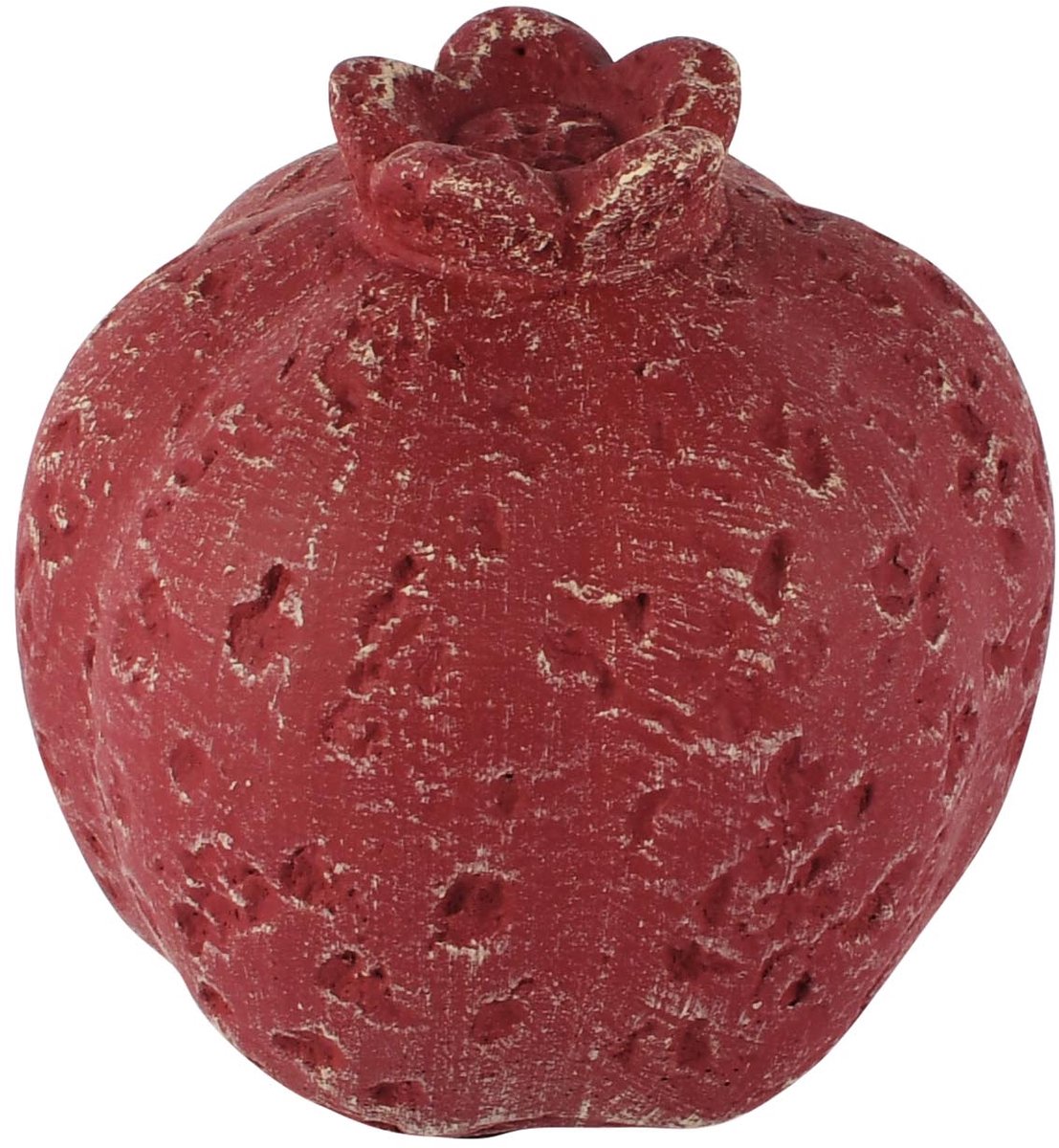 Dekoratief | Deco granaatappel, rood, cement, 8x8x9cm | A265157