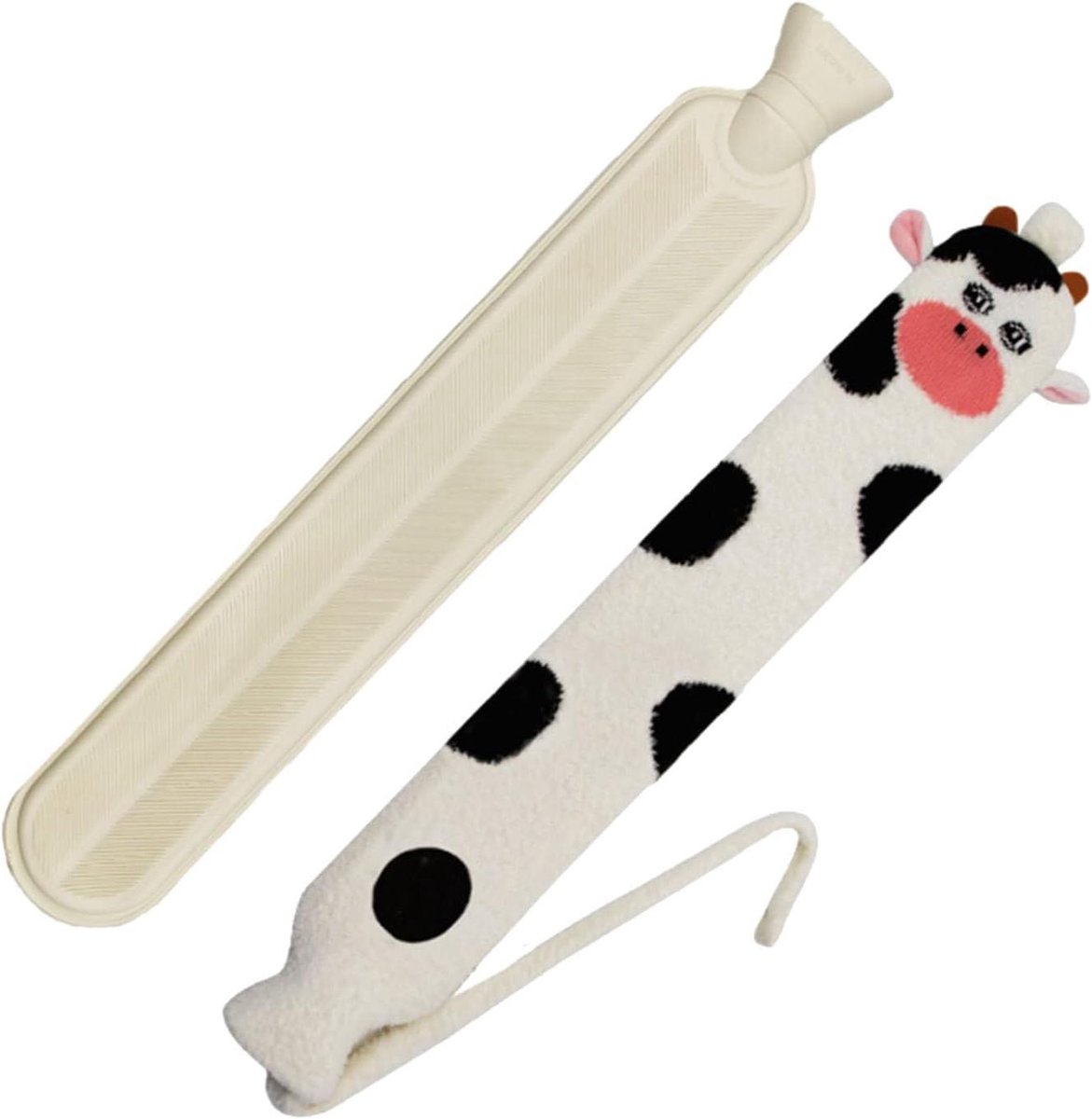 Warmwaterkruik - Warmwaterzak - Koude Nachten - Zachte Pluche Overtrek - 72 cm Lang - Verschillende Kleuren