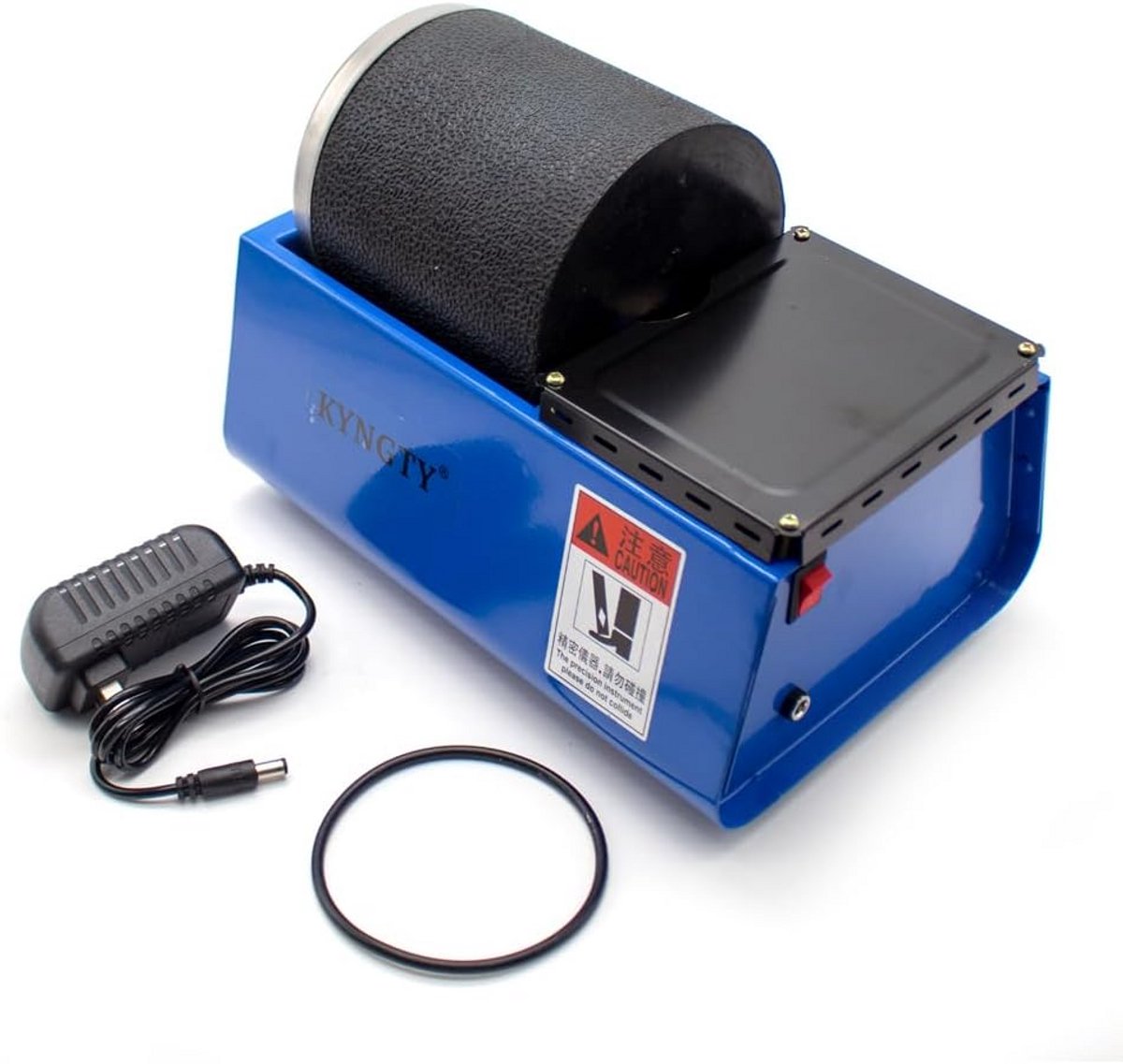 Roterende Tumbler Lapidaire Machine 220V - 2,5KG Capaciteit - Enkele Drum - Polijstmachine voor Kralen, Stenen, Goud, Zilver, Sieraden, Jade en Metalen Voorwerpen - Niet Verstelbare Snelheid