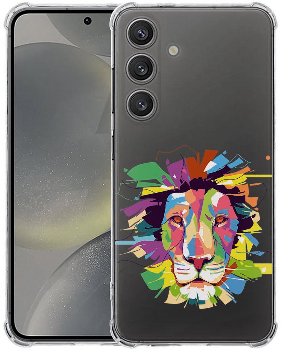 Samsung Galaxy S25 FE Hoesje - Lion Color TPU Antishock