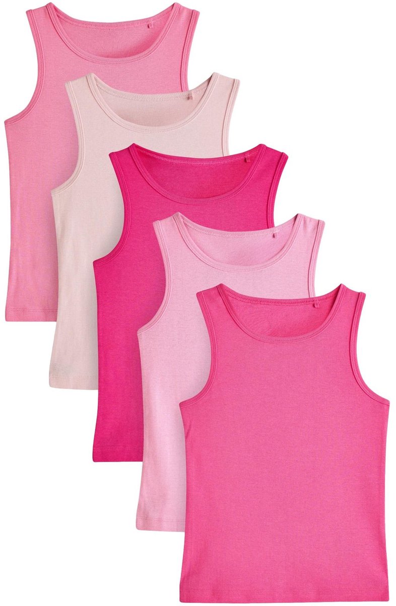 Next - Meisjes - Verpakking van 5 hemden - Roze