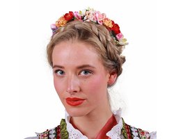 Dirndl Haarband - Oktoberfest - Tirool - Dames - Dirndl Accessoire - Mix Van Bloemen