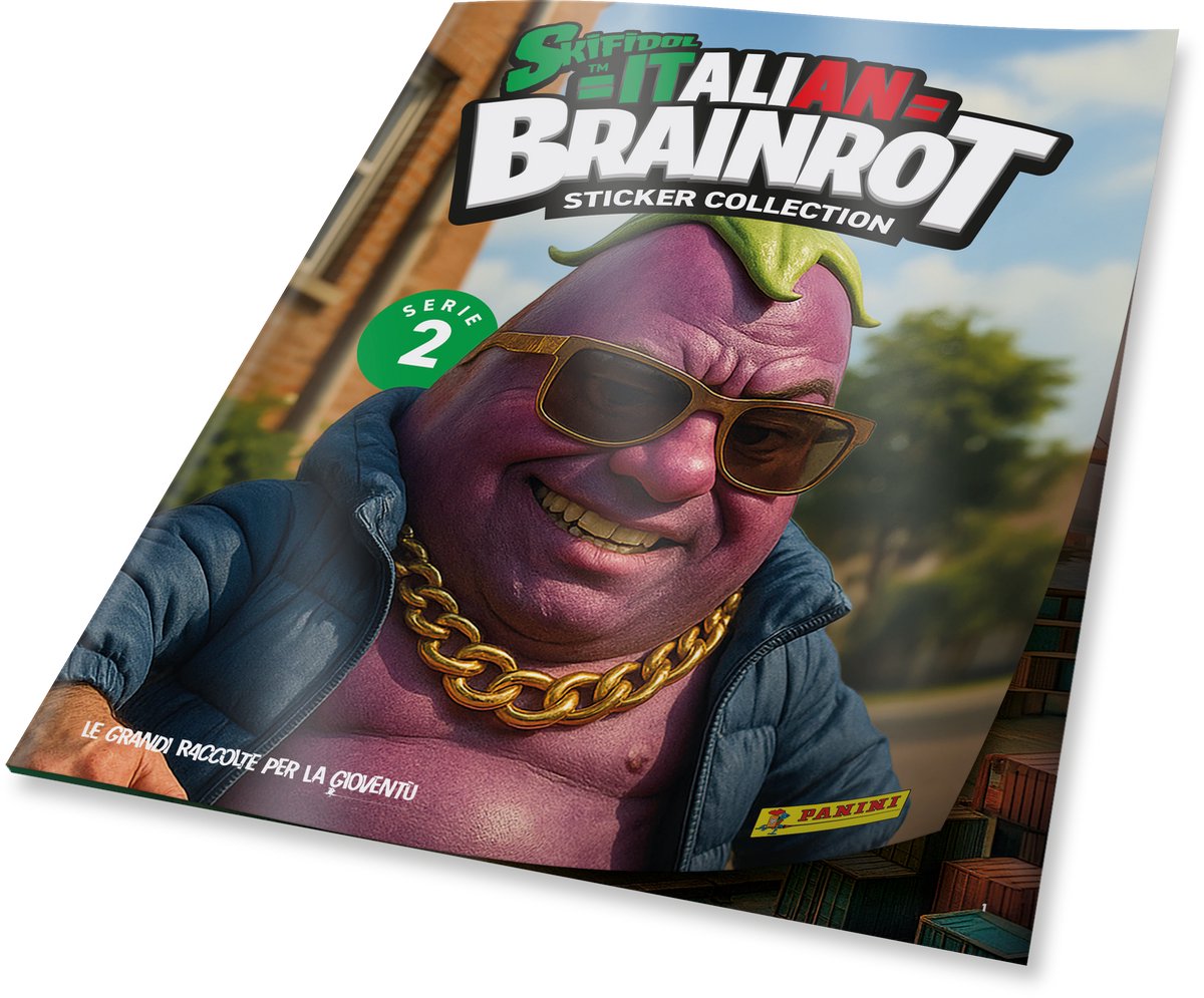 Panini- Skifidol Italian Brainrot Sticker 2 - Starter Pack