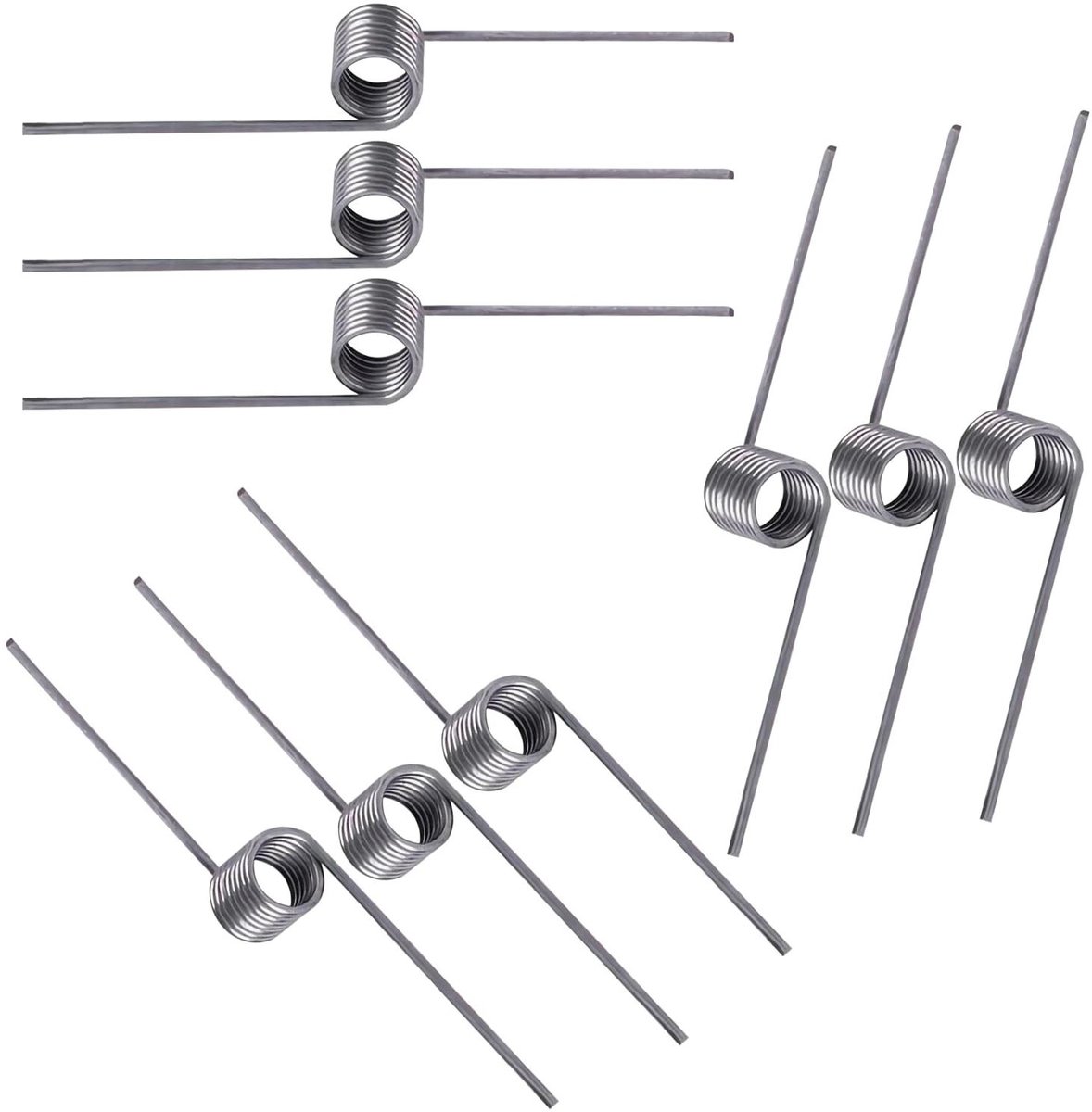 Kleine Torsieveren - Mechanische Veren - Energie Opslaan - Roestvrij Staal - 0.5mm Draaddiameter - Zilver