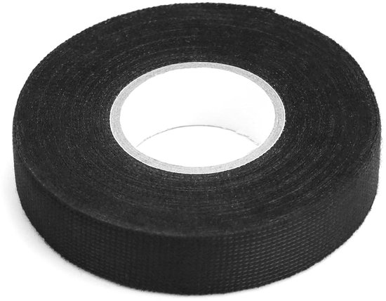 2 Rollen Hittebestendige Tape - 19mm x 15m - Hittebestendige Stoffen Tape voor Auto Draadboom (Zwart) - Perfect voor Elektrische Toepassingen en Isolatie — afbeelding 5