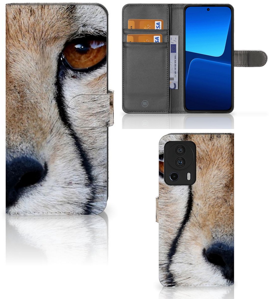 Xiaomi 13 Lite Telefoonhoesje met Pasjes Cheetah
