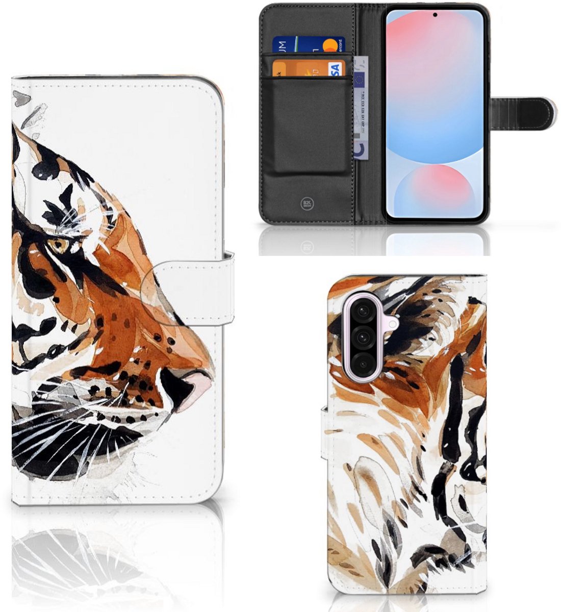 Hoesje Samsung Galaxy A56 Watercolor Tiger