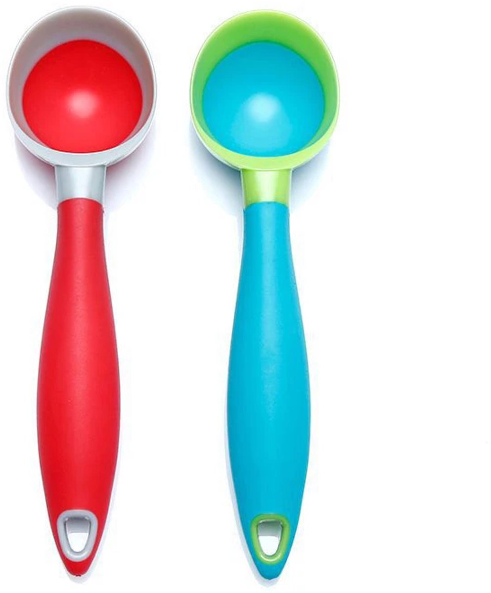 2 Stuks Roomtepel - Non-Stick Anti-Vries Voedselveilige PPR + Rubber - Met Ophanggaatje - Comfortabele Handgreep - Vaatwasserbestendig