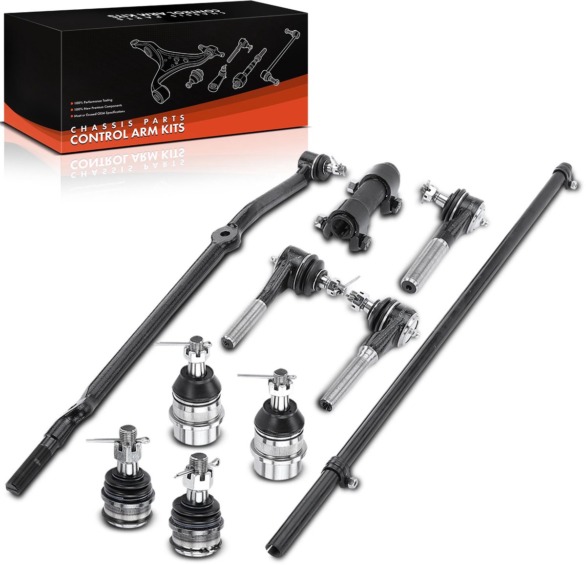 Frankberg 10-del. draagarmset vooras voor Jeep Cherokee XJ 1991-2001