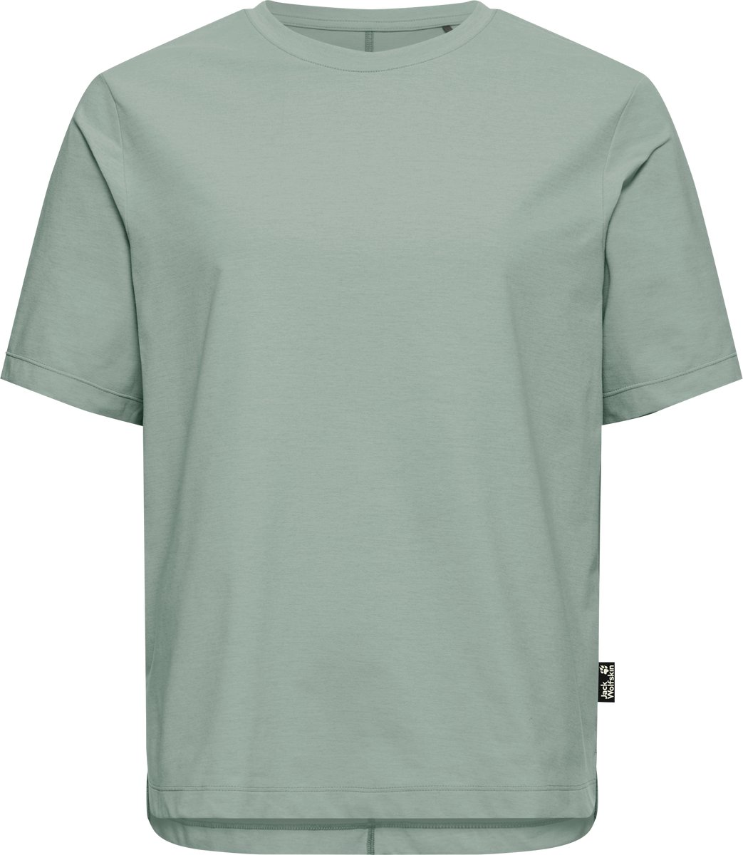 Jack Wolfskin Travel T-Shirt Dames Dames Korte mouw Zinnia Groen