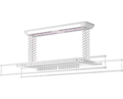 Wasophoogte® Elektrisch Droogrek - Plafonddroogrek Elite - Droogrek - Droogrek Elektrisch - Plafond Droogrek - 38 kg draagvermogen