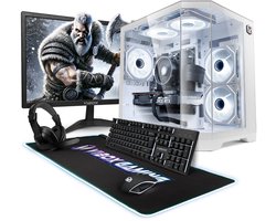 Vibox Gaming PC Set - Ryzen 5 5500 - RTX 5050 - 16GB RAM - 500GB SSD - Windows 11 - WiFi 6 + Bluetooth 5.4 - 23" Monitor + Accessoires