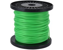 String Trimmer Line 2mm Quadrate String Trimmer Line in Spool - Accessoires voor Grasmaaier (groen, 100 metres)