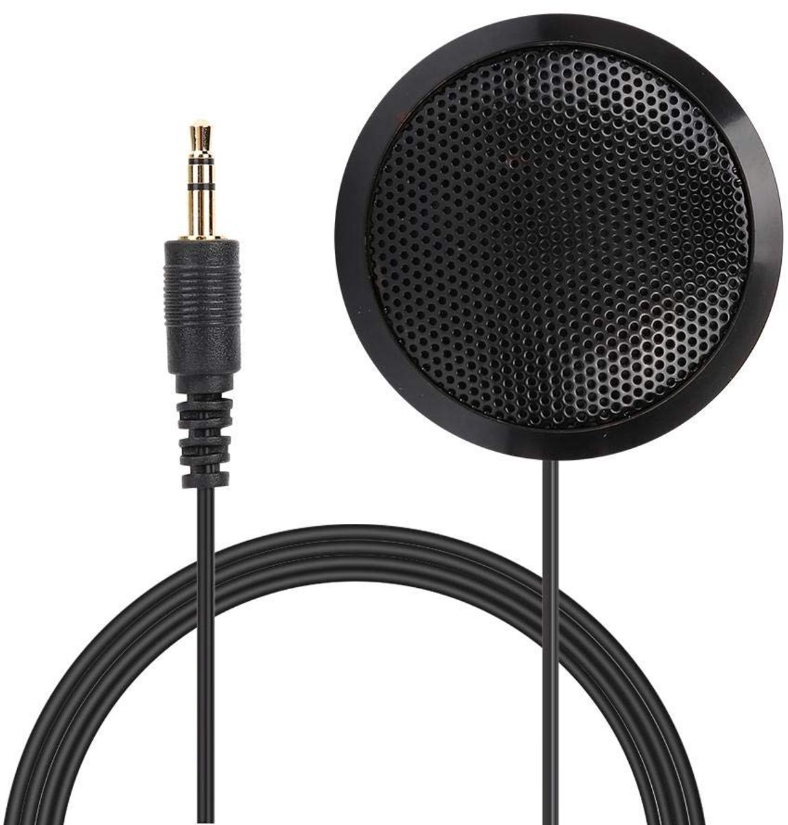 Dailygoods - Conferentiemicrofoon - Omnidirectioneel - Ideaal voor online vergaderingen - Zwart - USB-microfoon - Geschikt voor kantoor en gaming - 2