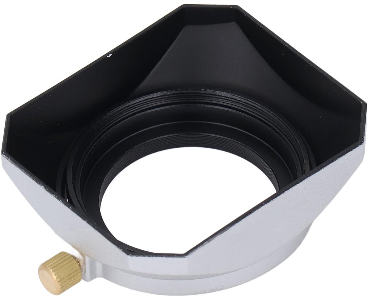 Dailygoods - Camera Zonnekap - 40,5 Mm Aluminium - Schaduw voor Fotografie - Universeel - Matte Retro - Blokkeert Ongewenst Licht - Geschikt voor 25 M