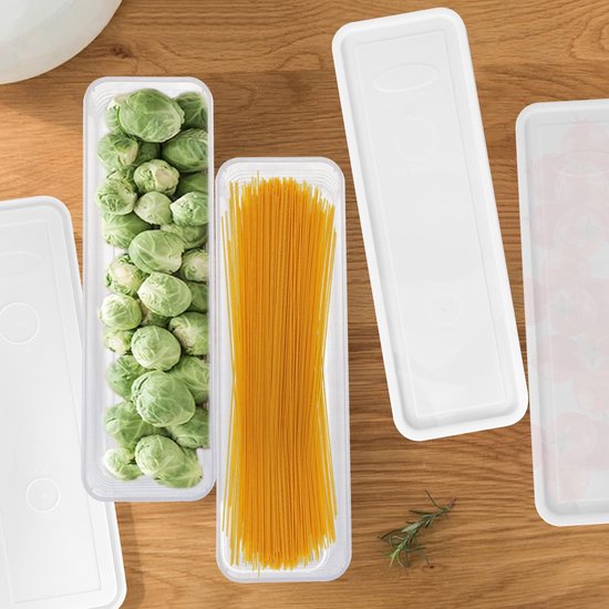 Store_9 - Spaghetti-opbergdoos - Transparante pasta-opbergbak - Ruimtebesparend - BPA-vrij - Voor pasta, rijst en snacks - Geschikt voor grote keuk... van Merkloos — afbeelding 3
