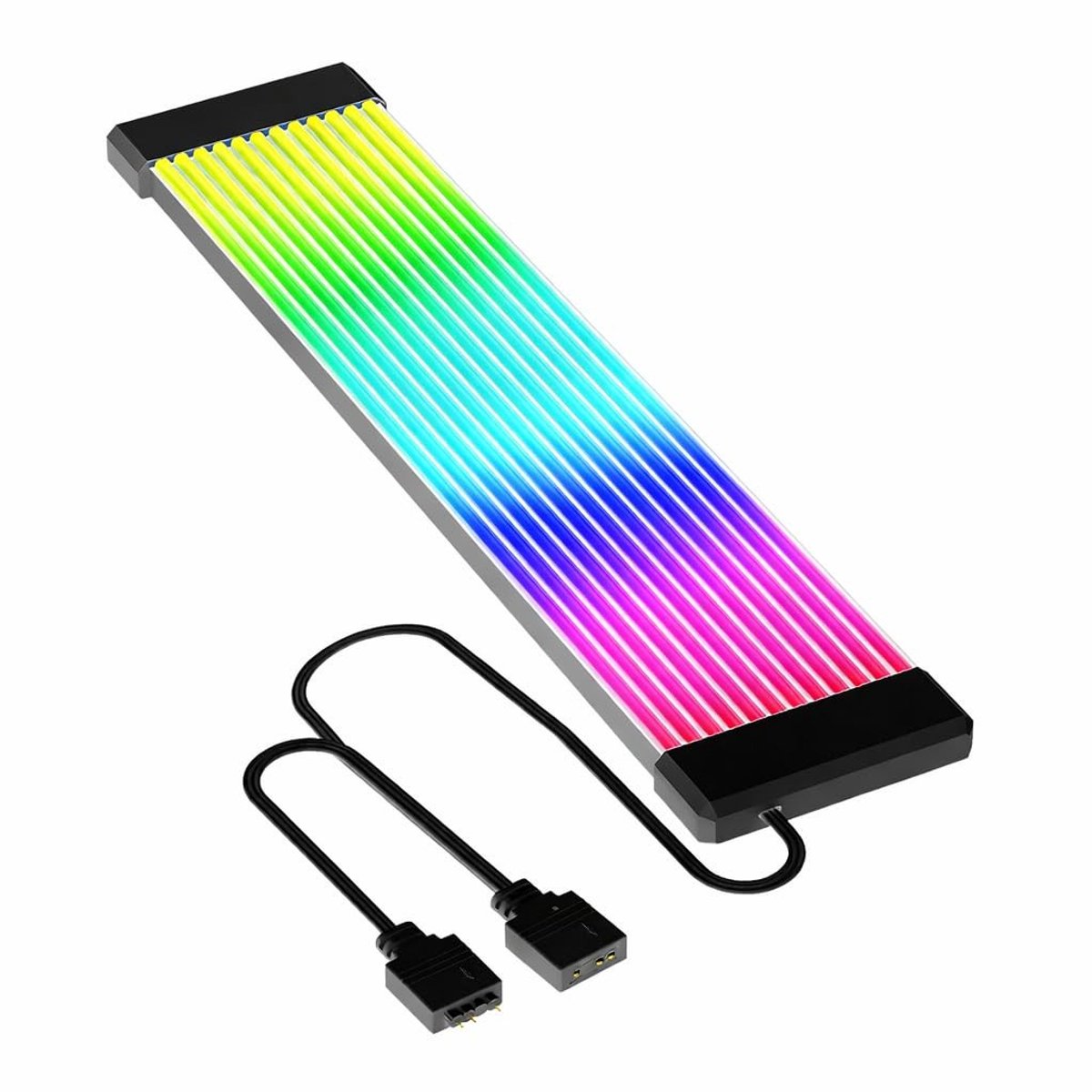 Dailygoody - RGB PSU Kabels - Flexibele 5V 3 Pin ArgB PC Kabel met Multikleur Lichteffecten - Hoogwaardige kwaliteit - Perfect voor gamers - Ideaal vo..