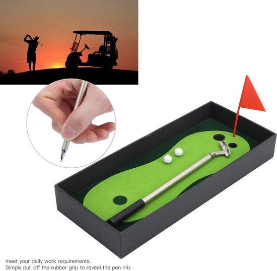 Dailygoody - Mini Golfclubs Putterreeks - Mini Kantoor Desk Games - Golfpen Putter Green Indoor - Golfmatten voor Nieuwigheid Golfspeler - Perfect cad.. van Merkloos — afbeelding 5