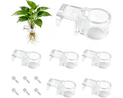 Zes aquariumplantenhouders voor waterplanten, ideaal voor plantencultuur en decoratie in aquaria