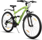 HILAND Full Suspension Mountainbike - 26 inch - MTB - 18 Versnellingen - Schijfremmen - Heren & Dames - Volwassenen