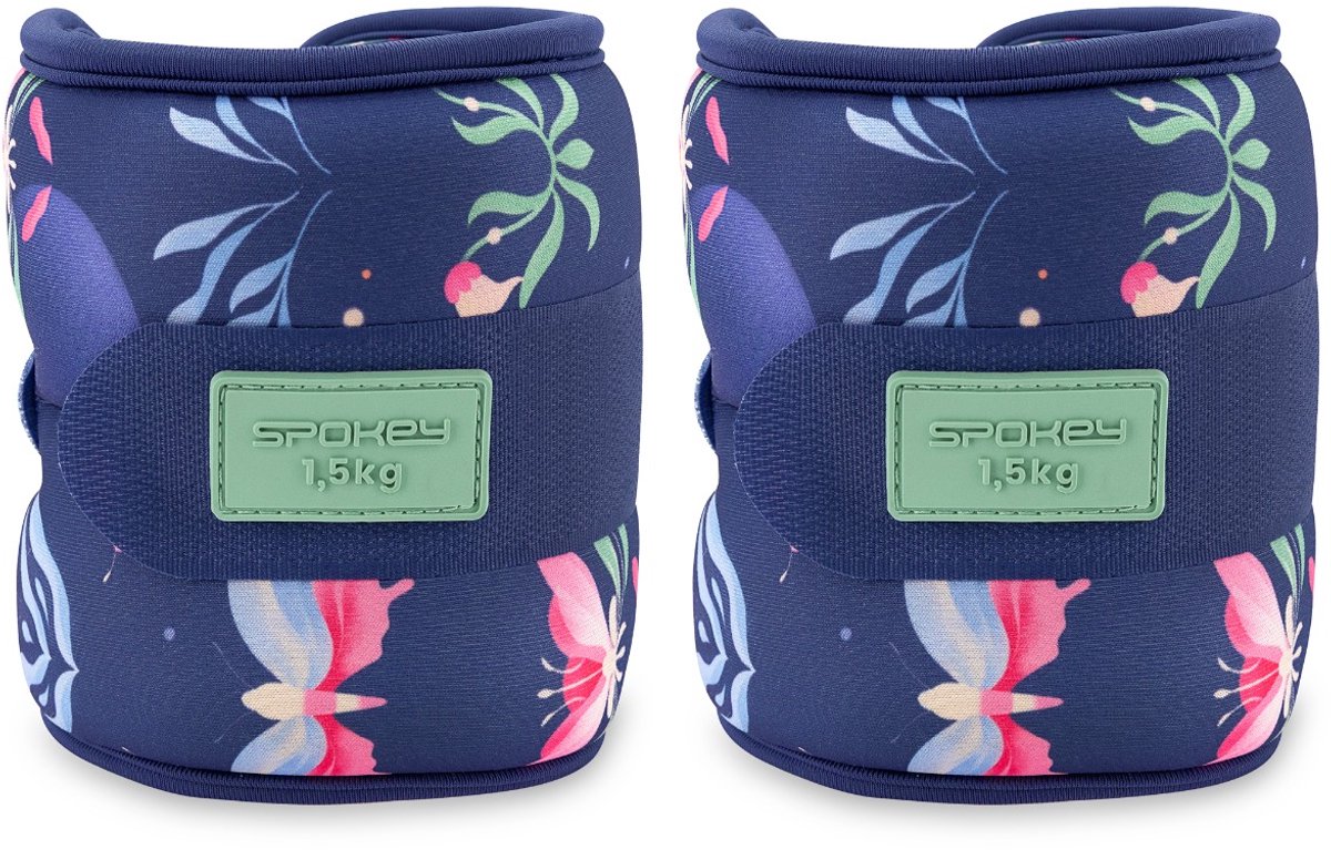 Spokey Enkel- en polsgewichten - Paars - 2 x 1,5 kg - Neopreen - Klittenbandsluiting