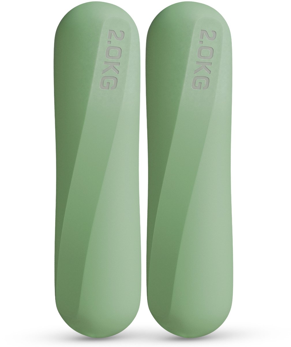 NEOLYMP Pilates Halteres 2 kg Siliconen – Korte Halteres Set voor Pilates en Yoga