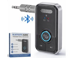 Boncy® Premium 2 in 1 Bluetooth Transmitter & Receiver - 3.5MM AUX - Bluetooth Zender & Ontvanger - Handsfree Bellen Auto - Bluetooth Adapter Auto met Microfoon