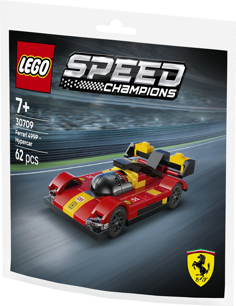 LEGO Speed Champions - Ferrari 499P - hypercar Constructiespeelgoed thumbnail 3