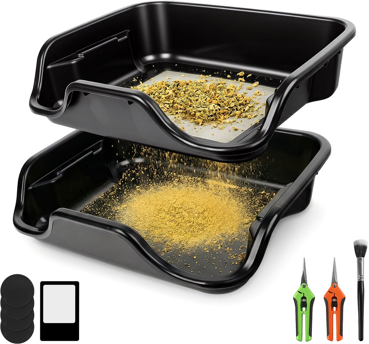 Ericbee-Deep Trim Tray-30x20 cm-2 stuks-Zwart