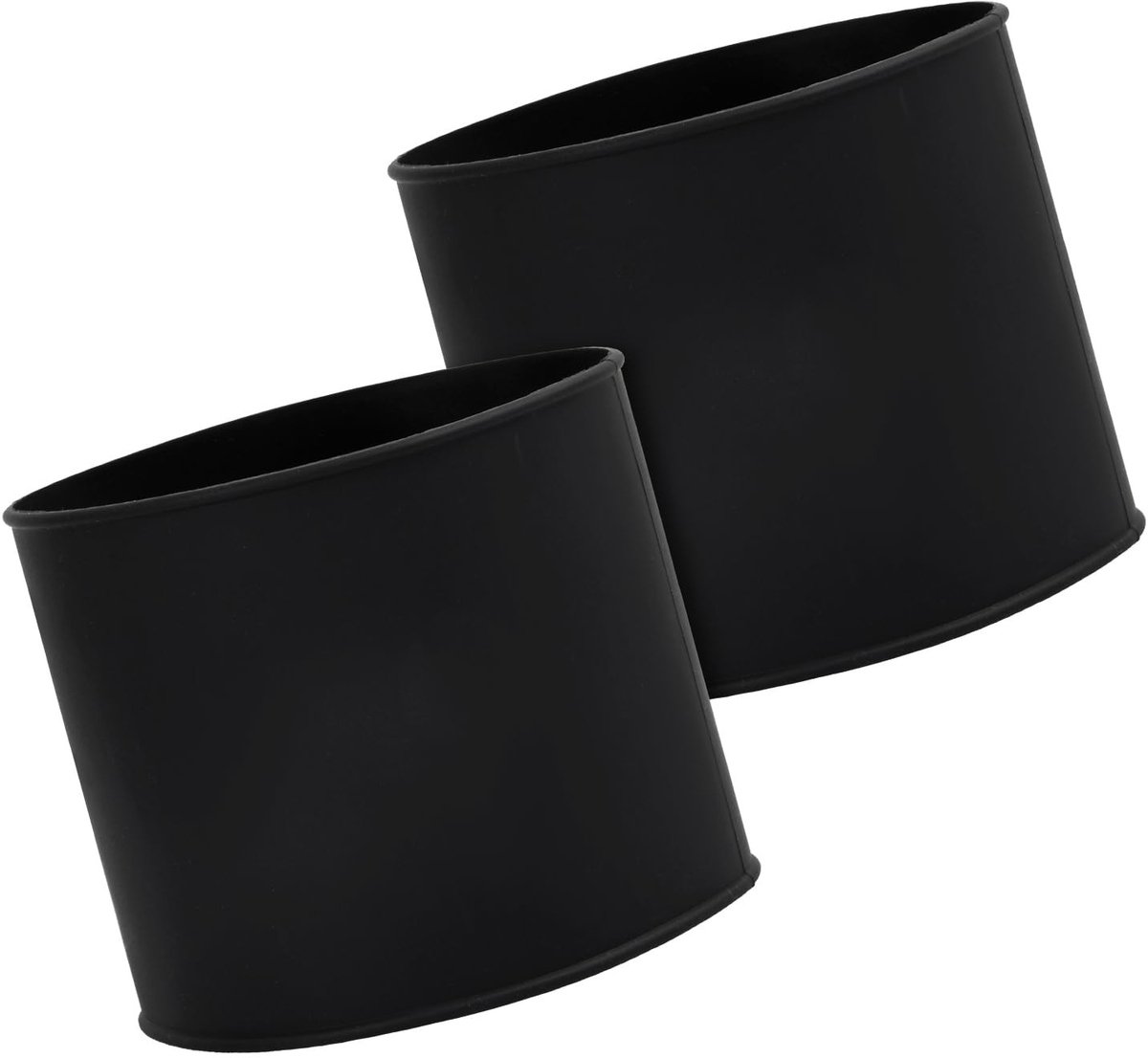 Dailygoods - Scheenbeschermerhouders - Anti-slip tape - Comfortabel en veilig - Zwart - Siliconen houders - Geschikt voor heren, dames en kinderen - 1