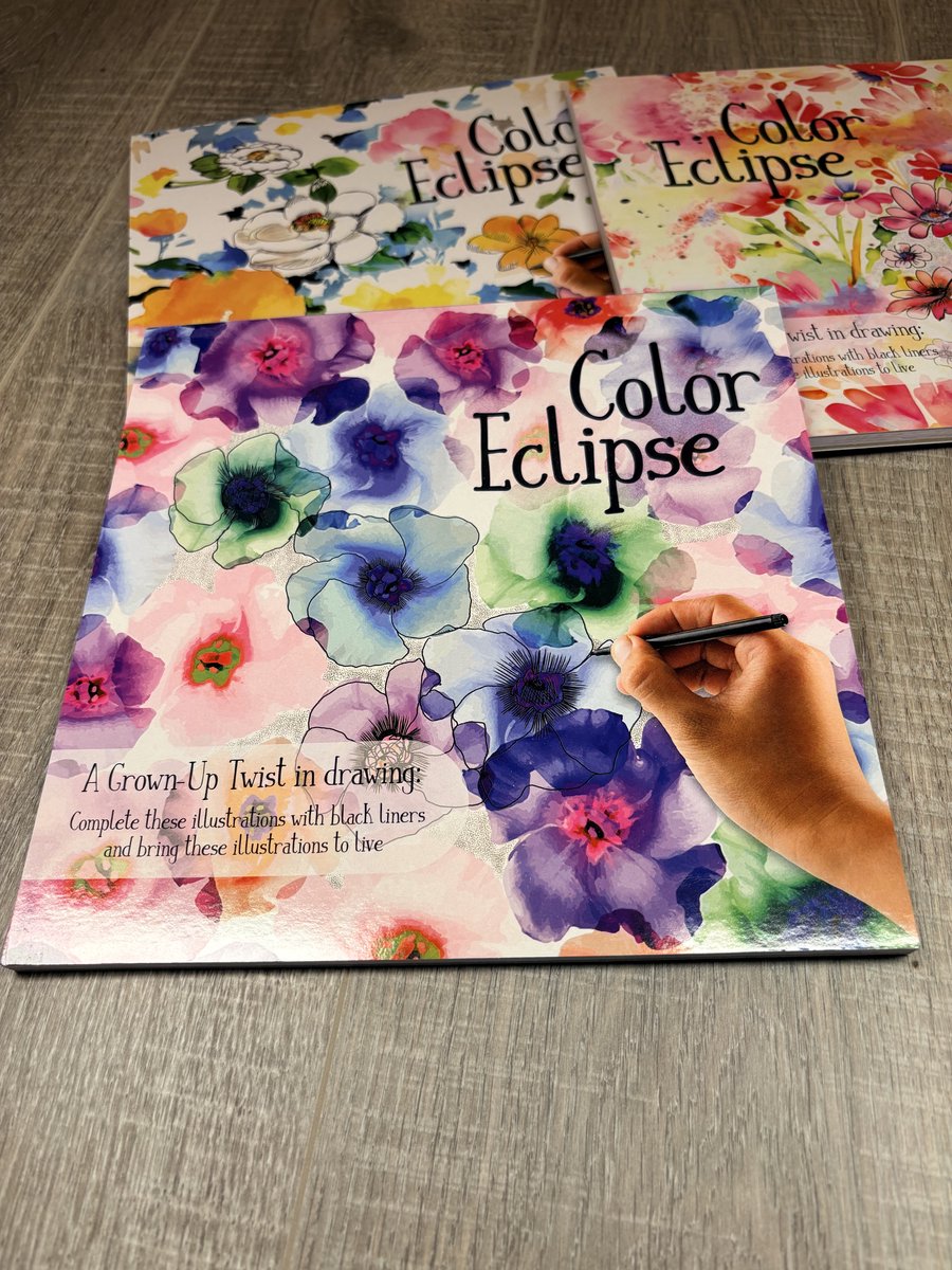 Bladblok - Set van 4 - Tekeningen - Color Eclipse - Knutselen - Tekenen