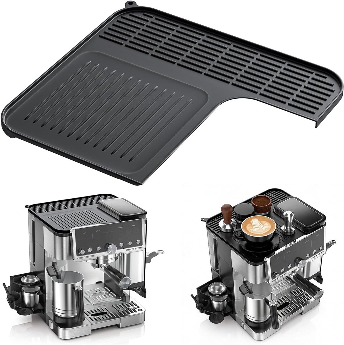 Siliconen Mat voor Espresso Machine Accessoires voor Koffiezetapparaat Antislip Warmtebestendig en Waterdicht Ideale Bescherming voor Jouw Koffiehoek
