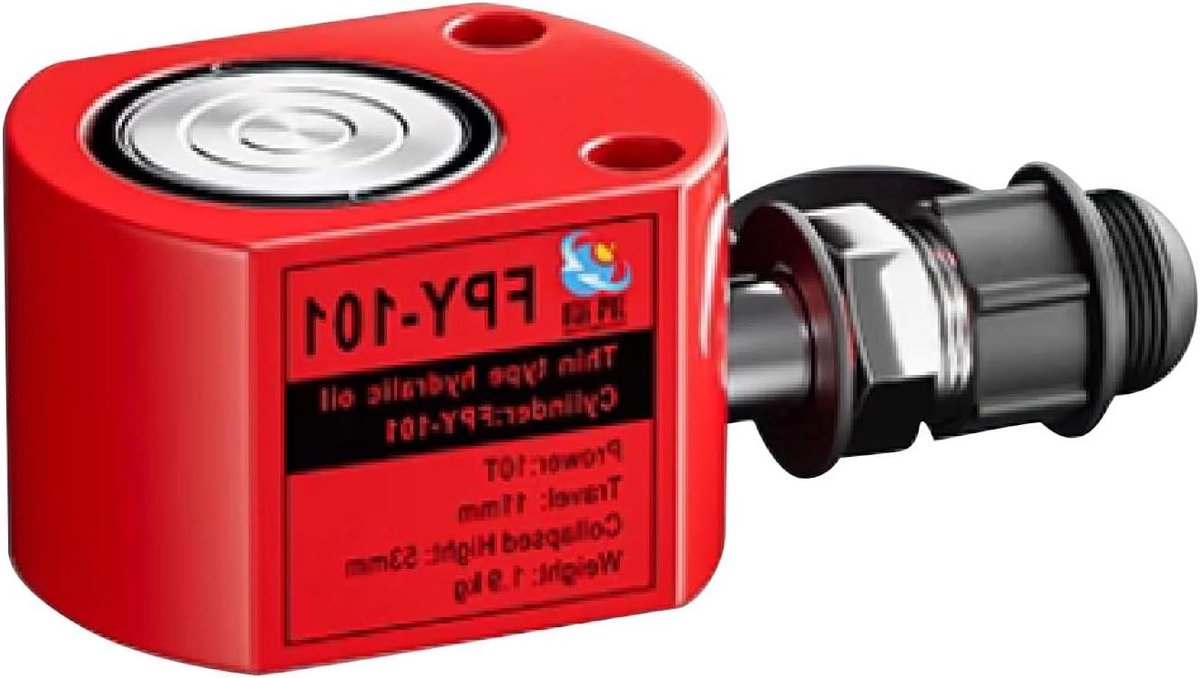 Hydraulische Krik - Laag Profiel - Zwaar Gewicht Heffen - Automatische Intrekking - 200 Ton Capaciteit - Metaal