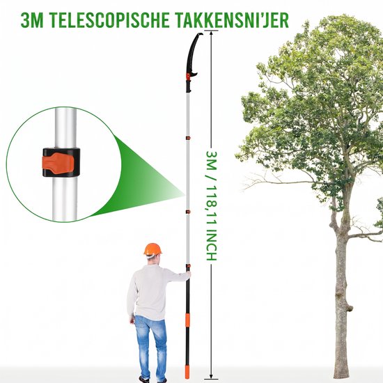 Ericbee-Tuin-Telescoopzaag-143-300 cm-verstelbaar — afbeelding 4