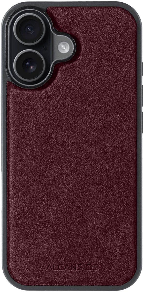 iPhone 17 - Alcantara Back Cover - Wine Red
