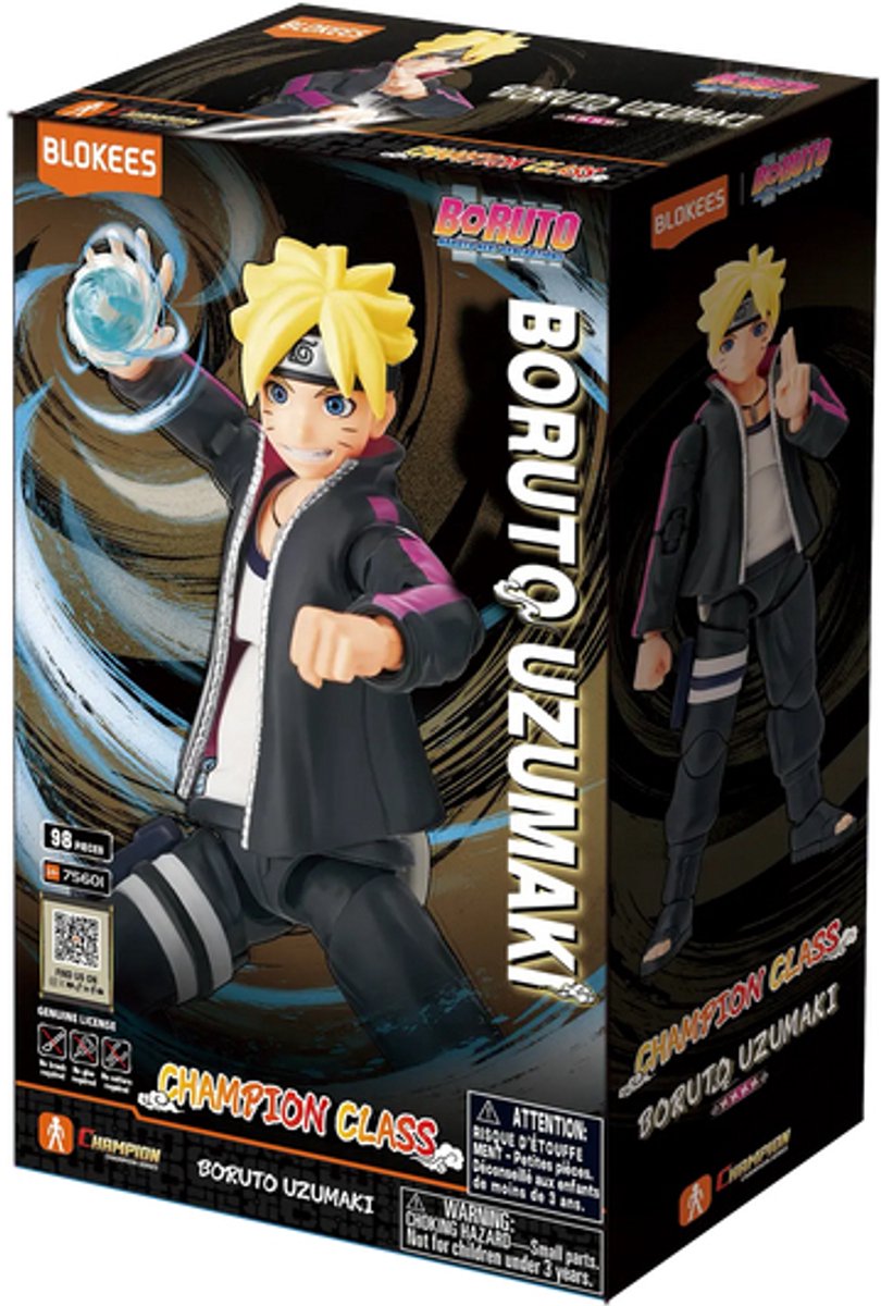 Blokees Boruto Uzumaki - Champion Class 01 Modelbouw | Naruto Next Generations | Speelgoed bouwpakketten voor volwassenen en kinderen | Model kit japanse anime manga action figure box