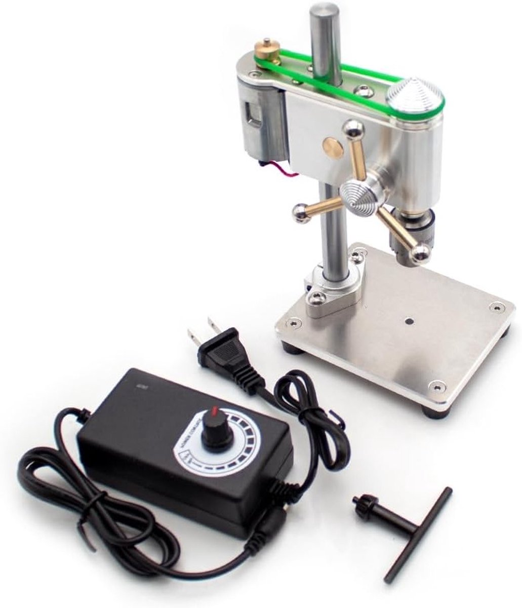 Micro Boormachine 100-240V met Snelheidsinstelling voor Precisiewerk en Horlogereparatie (0.3-4MM)