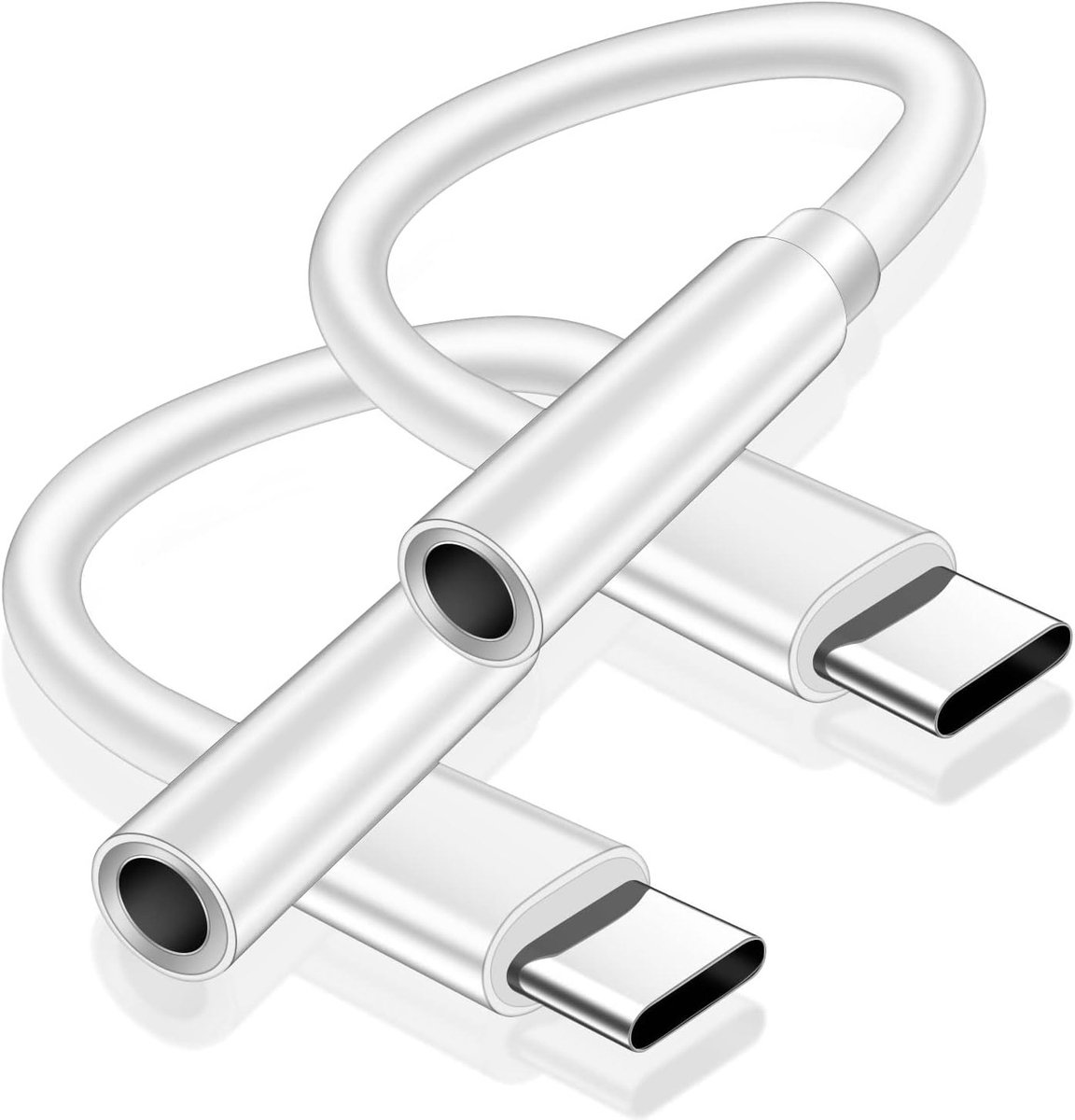 USB C naar 3.5mm Jack Adapter voor Hoofdtelefoon, Compatibel met Samsung Galaxy en Google Pixel, Geschikt voor MacBook Pro en Air