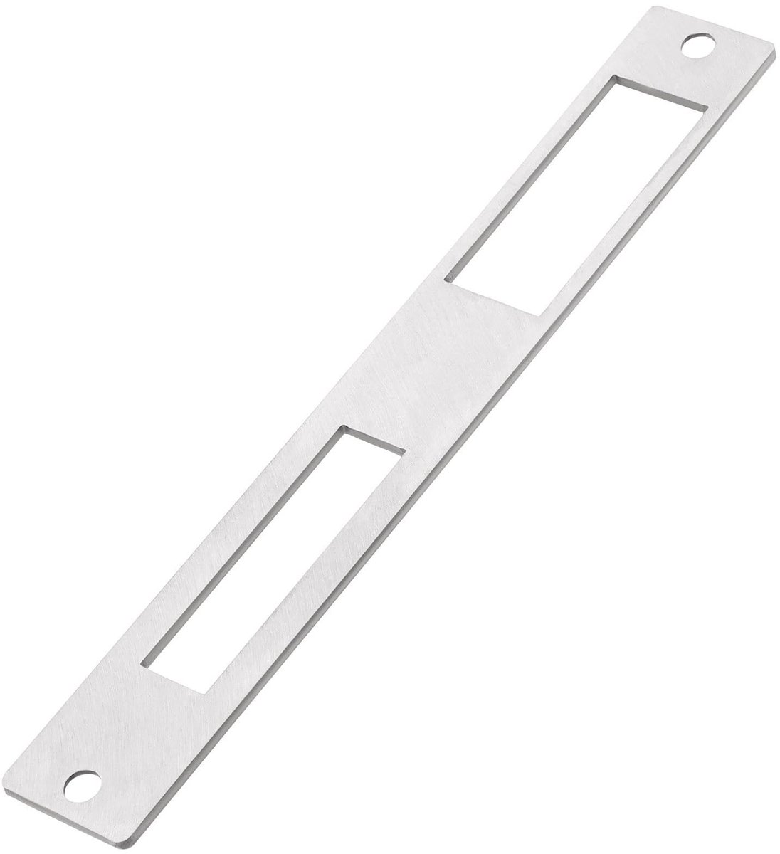 Vlemico - Deur Strike Plaat - Roestvrij Staal - Volledig Ingesloten - Zilver - Deadbolt Beveiliging - Geschikt voor Deuren - 172mm x 23.7mm