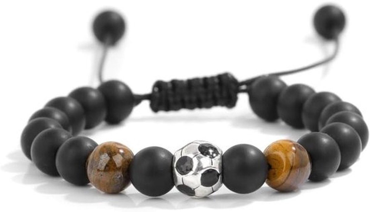 Voetbalarmband voor jongens - Edelsteen - Geschikt voor jongens van 1-12 jaar