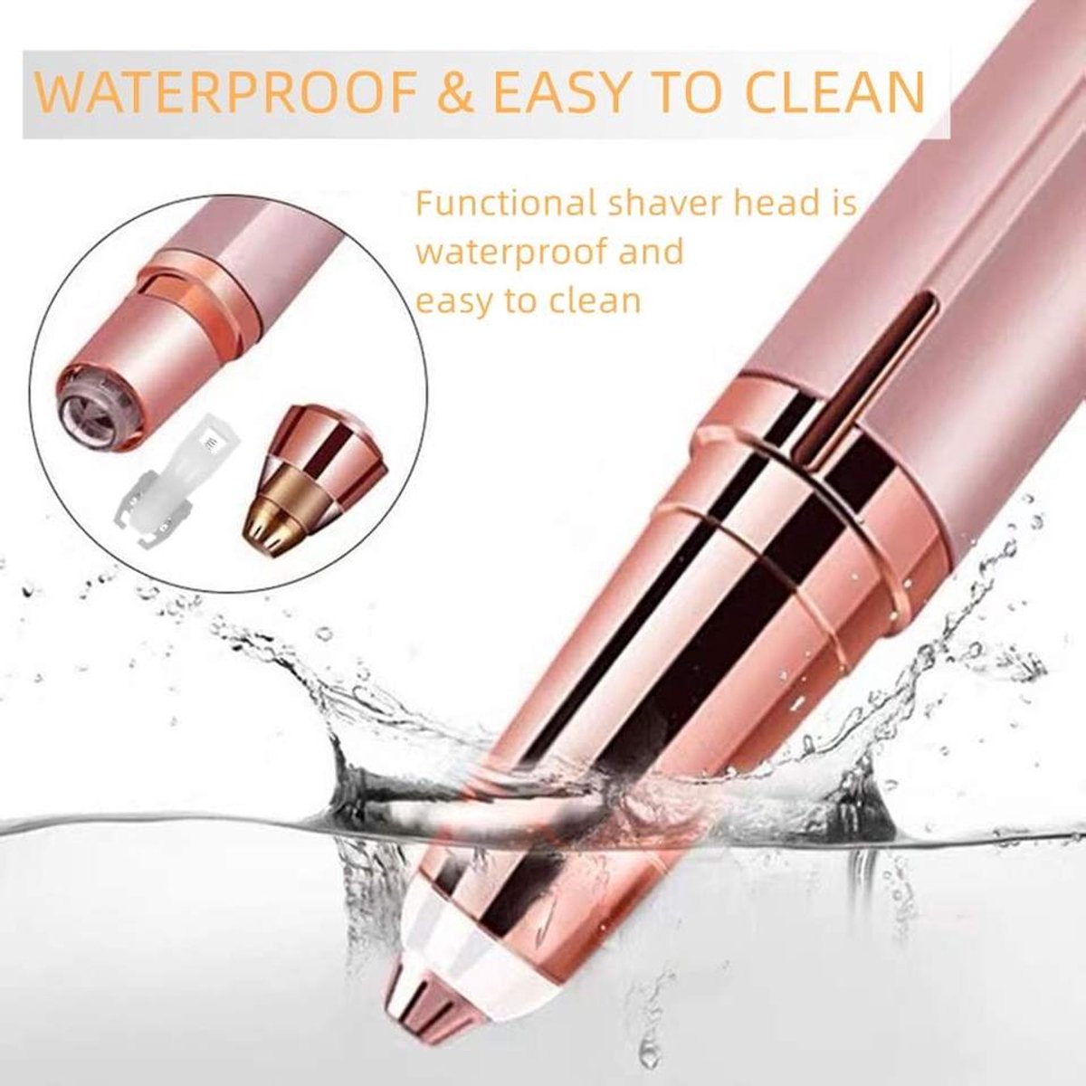 Facial Hair Remover voor Dames, Face Hair Remover met Ledlicht, Professional Face Hair Trimmer Oplaadbaar Pijnloos Elektrische Epilator voor Gezicht Benen Oksel, Neus, Armen, Bikinilijn en Wenkbrauw