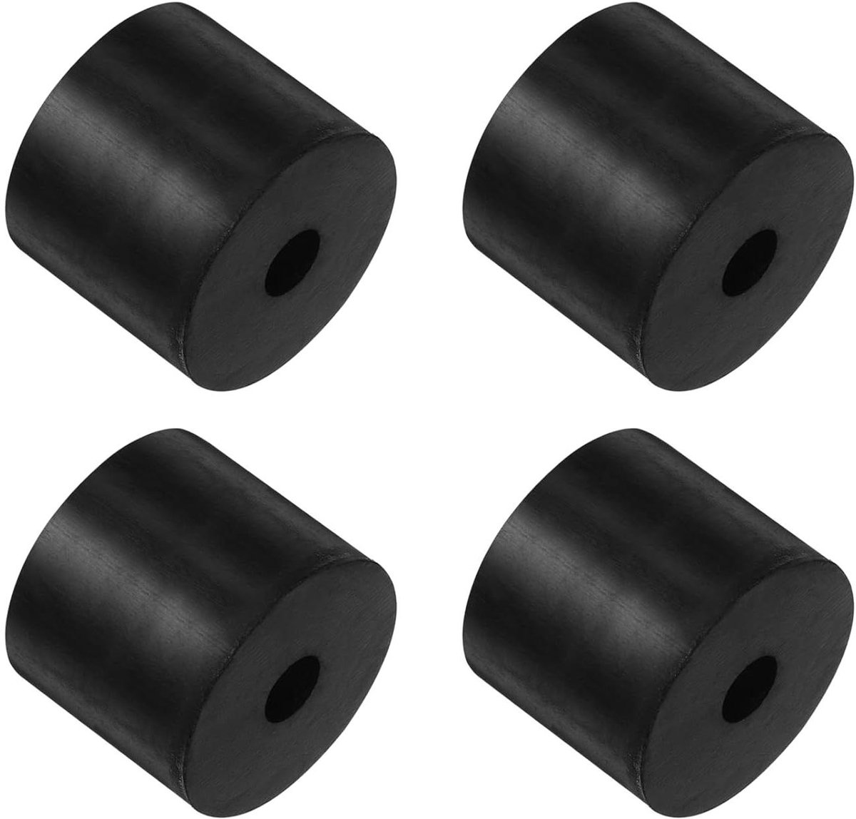 Vibratie Isolatie Pads - Rubberen Dempers - Apparaten Dempen - Schok- en Geluidsreducerend - 40mm Buitendiameter - Zwart